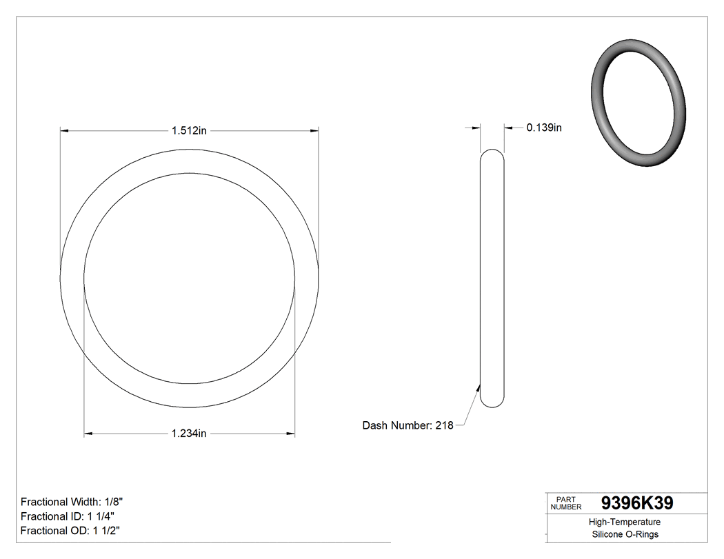 Technical drawing - 9396K39